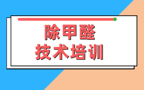 在哪里可以学到专业正规的除甲醛技术培训？